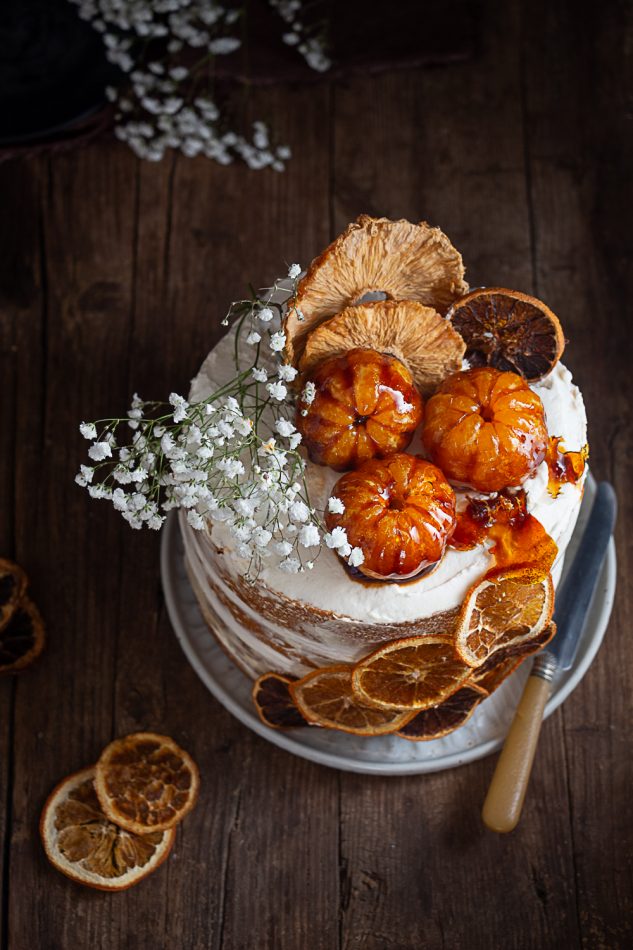 Naked Cake Di Panettone Con Crema Allo Yogurt E Mascarpone